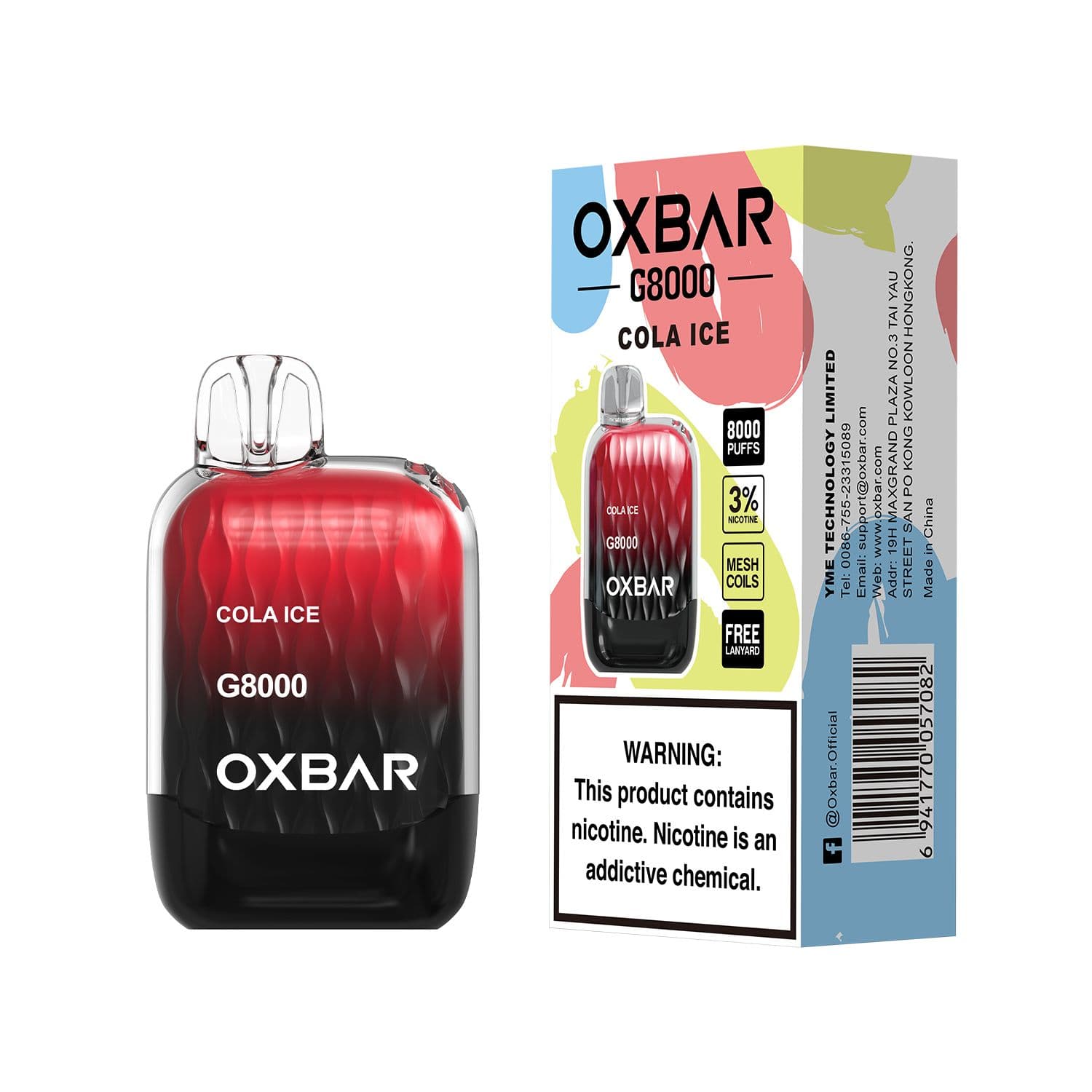 OXBAR G8000 Cola — Detail